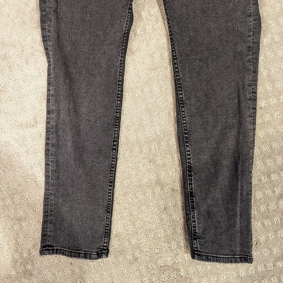 Mango Straight Leg Mid Rise Cropped Jeans Size 10 Faded Black - Picture 5 of 11